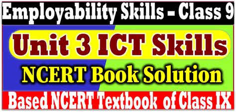 Class Employability Skills Unit Self Management Skills Ncert Book