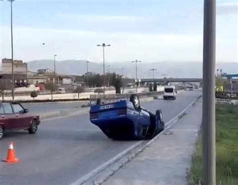 Elazığ da Otomobil Takla Attı 1 Kişi Yaralandı Haberler