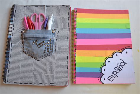 DECORA TUS CUADERNOS REGRESO A CLASES Cuadernos