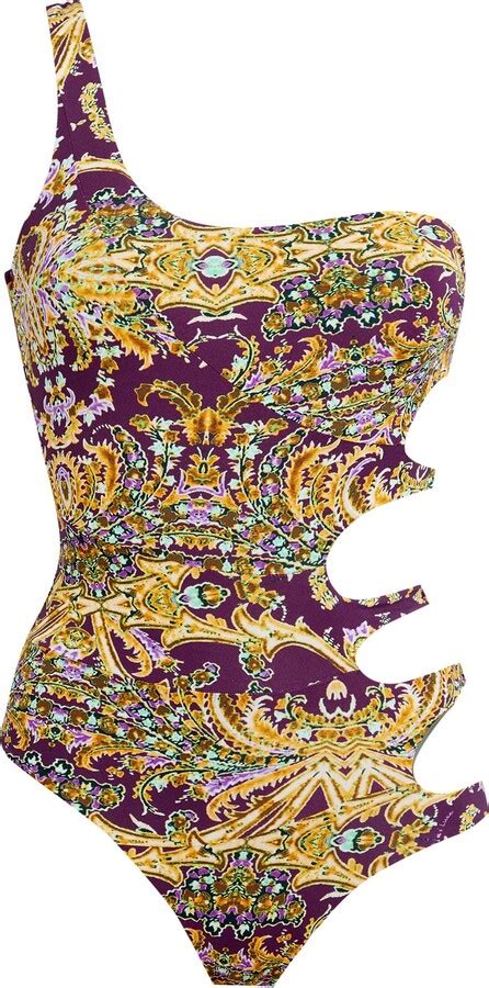 Miss Bikini Luxe One Piece Swimsuit Dark Purple ShopStyle