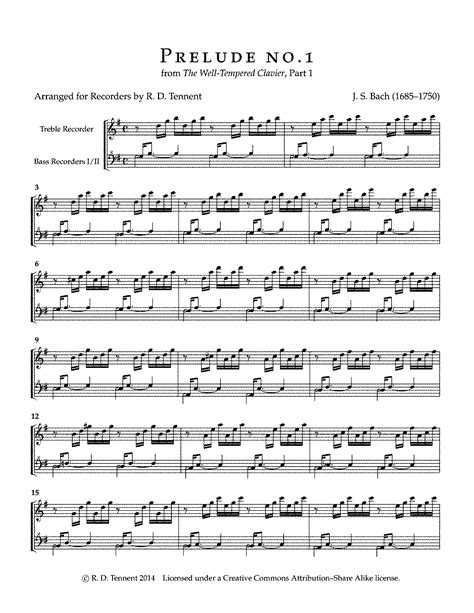 Prelude And Fugue In C Major Bwv Bach Johann Sebastian Imslp