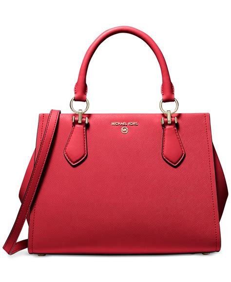 Michael Kors Marilyn Medium Leather Satchel Macys