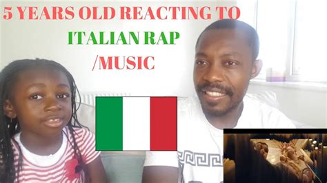 5 YEARS OLD FIRST REACTION TO ITALIAN RAP HIP HOP YouTube