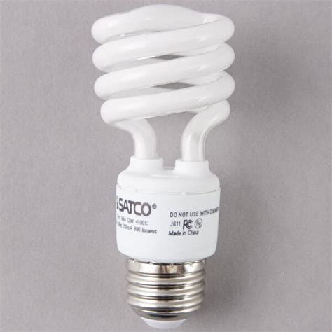 Satco S7218 13 Watt 60 Watt Equivalent Cool White Mini Spiral Compact