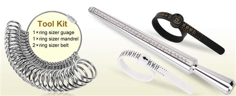 Ring Sizer Measuring Tool Kit Ring Mandrel Measurer 27