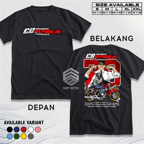 Jual Kaos Racing Honda CB Soekarno Dirgahayu Republik Indonesia Baju