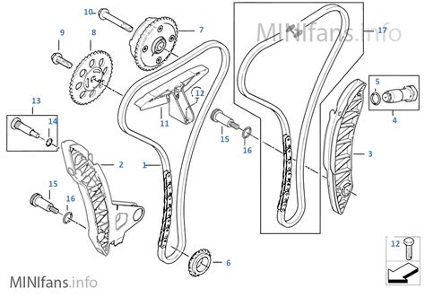 Timing And Valve Train Timing Chain Mini Mini R56 Cooper S N14 Europe