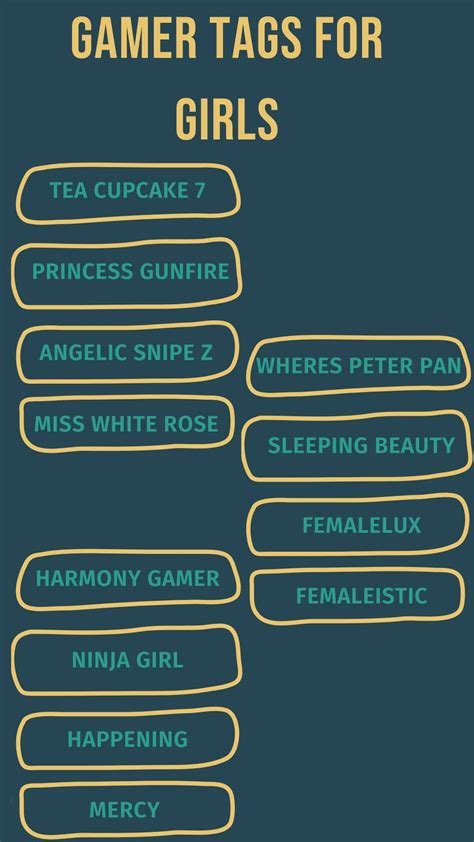 651 Unique Gamer Tags Idea For Girls Good Name
