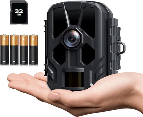 Hongc Wildlife Camera 20mp 1080p 32g Sd Card And 4aa Batteries Mini