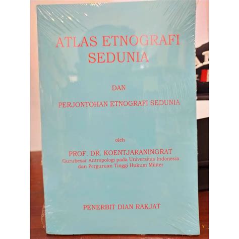 Jual Atlas Etnografi Sedunia Dan Perjontohan Etnografi Sedunia