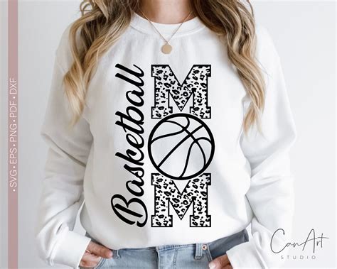 Basketball Mom Svg Basketball Mama Shirt Design Basketball Etsy