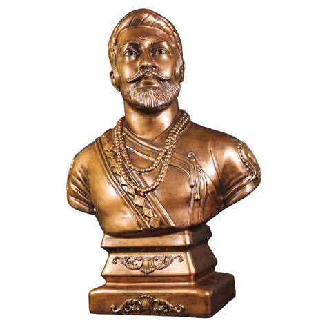 Buy NEEANN Chhatrapati Shivaji Maharaj Bust Statue 15 Tall Metallic