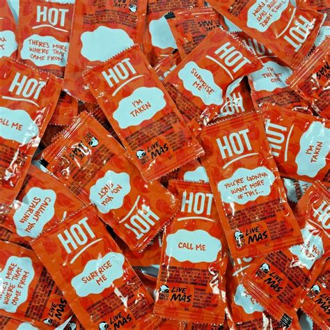 New Taco Bell 50 Hot Sauce Packets Assortment Fresh Taco Bell