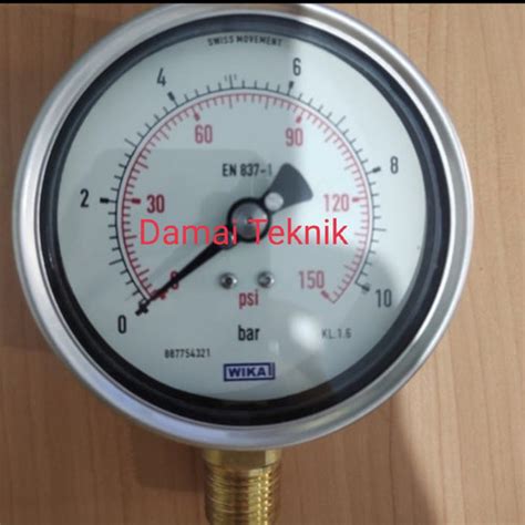 Jual Wika Pressure D Bar Psi Drat Npt Kuningan Bottom