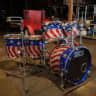 Spaun Custom 2000's American Flag Complete Drum Set | Reverb