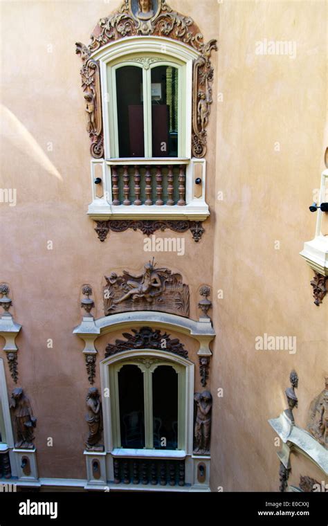 Rococo Style Alabaster Surround Window In The Inner Courtyard Of The