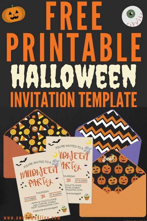 Free Printable Halloween Party Invitations For Adults