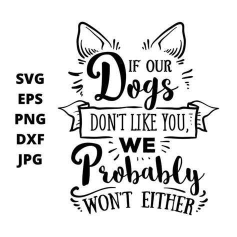 Funny Dog Quotes Svg Clipart Dog Jokes Cricut Digital Etsy