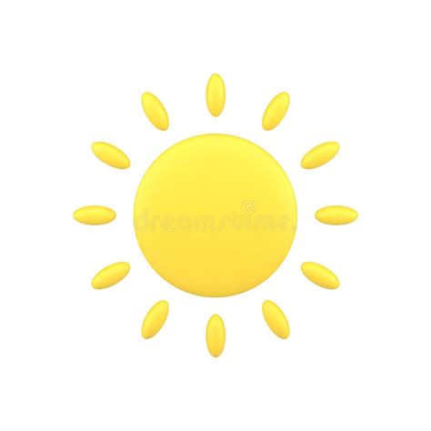 Icono De Sol Minimalista D S Mbolo Amarillo De Verano Caliente Y