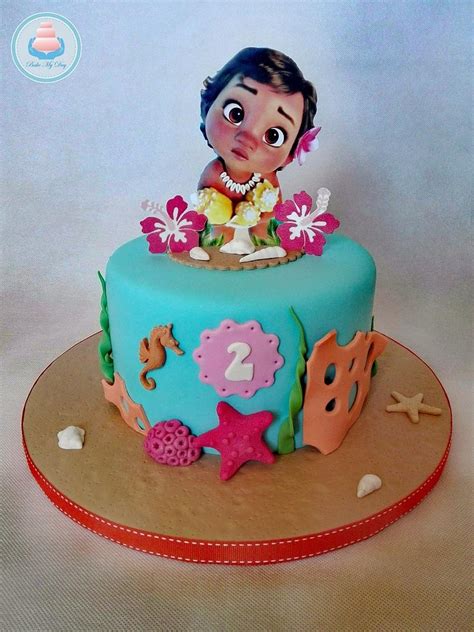 Moana Baby Cake - Cake by Bake My Day - CakesDecor