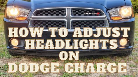 How To Adjust Headlights On Dodge Charger In 5mins YouTube