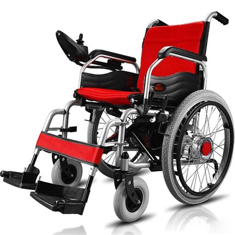 Buy Lightweight Folding Electric Wheelchair Deluxe Fold Foldable Power Compact Mobility Aid