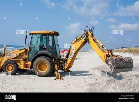 John Deere Bulldozer With Backhoe Stock Photo Alamy