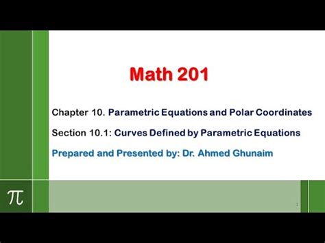 Section Curves Defined By Parametric Equations Math Kfupm