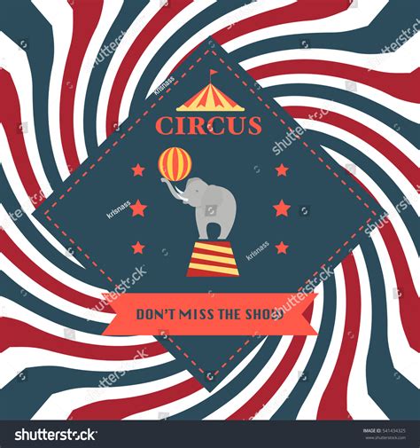 Circus Theme Poster Design Carnival Poster Stock Vector Royalty Free