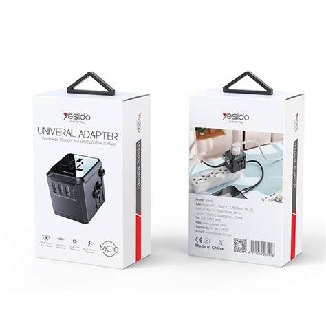 Yesido Mc Universal Travel Adapter Usb Usb C Port Otc Lk