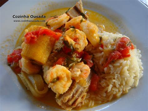 Cozinha Ousada Moqueca De Arraia Camar Es E Banana Da Terra