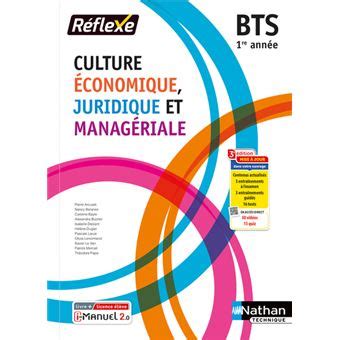 Culture Conomique Juridique Et Manag Riale Bts Pochette R Flexe