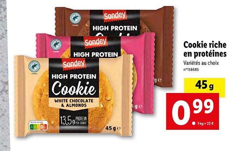 Promo Cookie Riche En Protéines chez Lidl iCatalogue fr