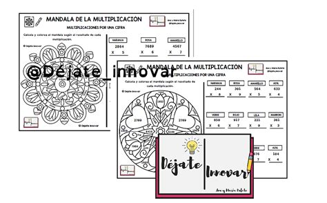 Mandala Multiplicaciones Por 1 Cifra