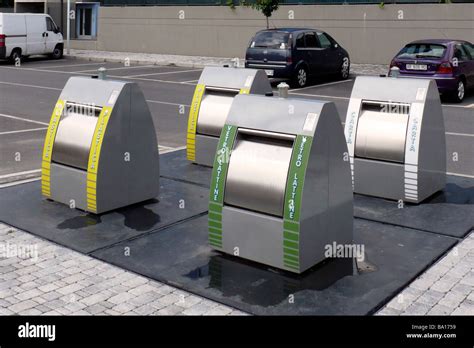 Bins For Waste Collection Stock Photo Alamy