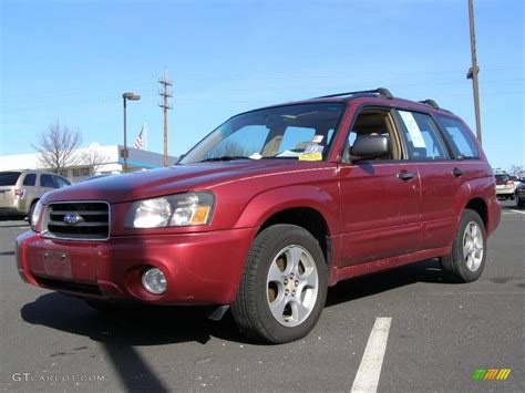 2003 Cayenne Red Pearl Subaru Forester 2 5 XS 25047335 Photo 4