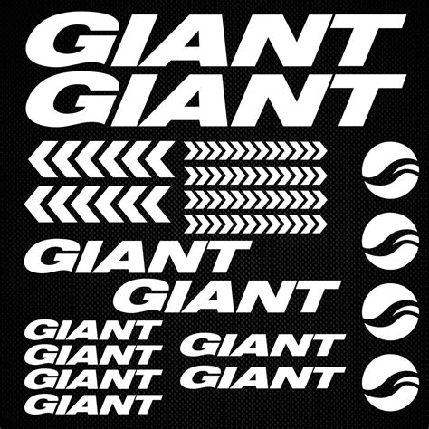 Bike Stickers for Giant Bike Frame Decals for MTB BMX Accessories Adhesive Vinyl ORACAL Bicycle ...