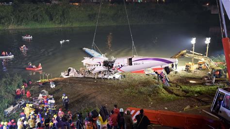 Avion tombé dans une rivière à Taïwan au moins 25 morts des survivants