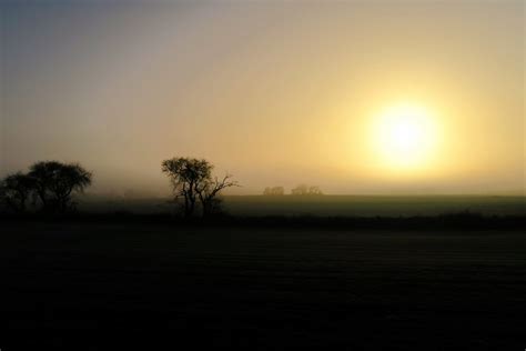 Wallpaper Sunlight Landscape Sunset Sky Field Sunrise Calm