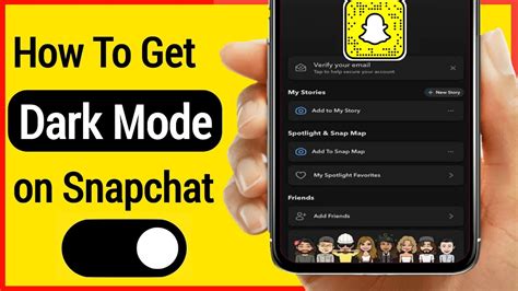 How To Get Dark Mode On Snapchat Iphone And Android Enable Dark Mode