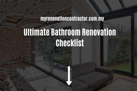 Ultimate Bathroom Renovation Checklist [2023]