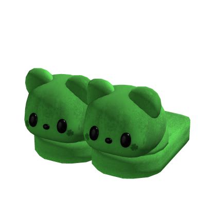 St Patricks Day Bear Slippers Roblox