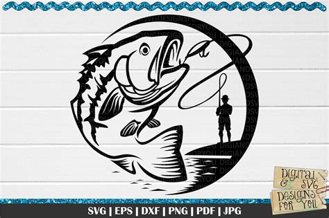 Bass Fishing Svg Bass Svg Fishing Svg 772120 Cut Files Design