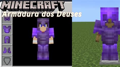 Como Fazer A Armadura Dos Deuses No Minecraft Bedrock YouTube