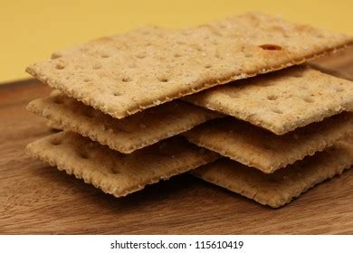 Saltine Cracker Biscuits Stacked Stock Photo 115610419 Shutterstock