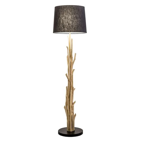 Modern Home Nautical Driftwood Branch Wooden Floor Lamp Oceanbeach