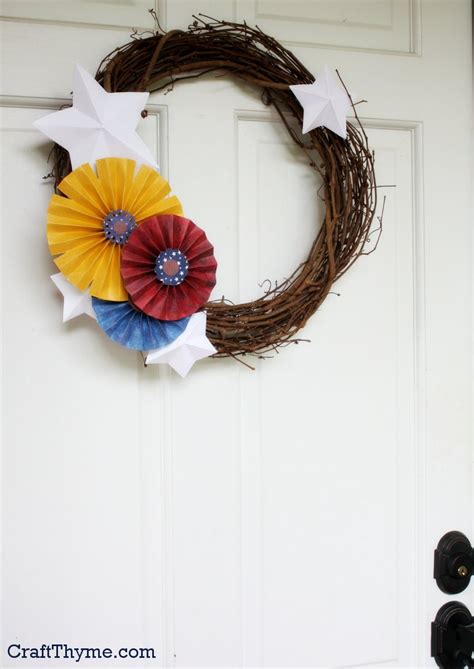 Vintage Fourth Of July Wreath • Craft Thyme