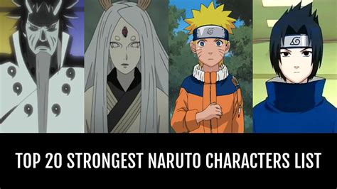 Top Strongest Naruto Characters By Elabiada Anime Planet