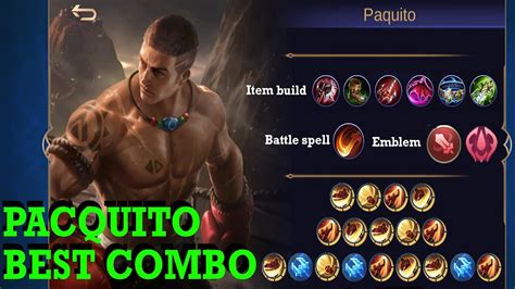 Paquito Combo Guide Mobile Legends Youtube