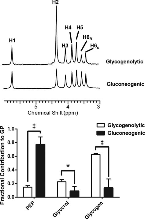 H Nmr Spectra Of The Mag Derivative Of Glucose Samples Were